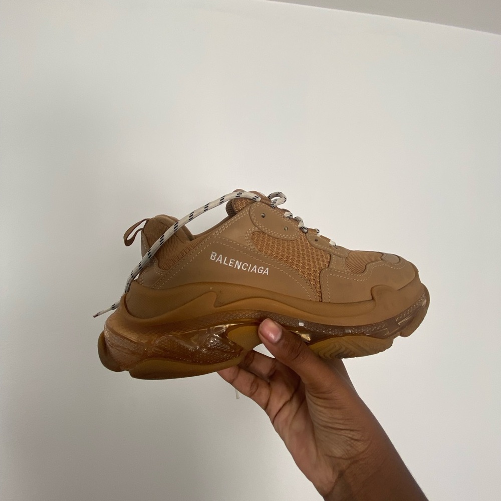 Balenciaga old gen triple s light brown